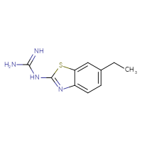 Chemical structure of N-(6-ethyl-1,3-benzothiazol-2-yl)guanidine - CSSB00010368412