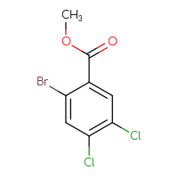 Chemical structure of methyl 2-bromo-4,5-dichlorobenzoate - CSSB00020904408