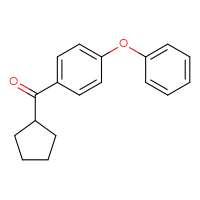Chemical structure of cyclopentyl(4-phenoxyphenyl)methanone - CSSB00034692860