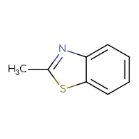Chemical structure of 2-methyl-1,3-benzothiazole - CSSB00000182344