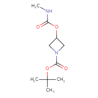 Chemical structure of tert-butyl 3-[(methylcarbamoyl)oxy]azetidine-1-carboxylate - CSSB00103343989