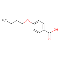 Chemical structure of 4-butoxybenzoic acid - CSSB00000182901