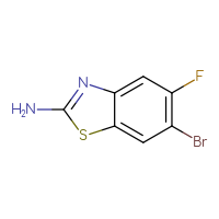 Chemical structure of 6-bromo-5-fluoro-1,3-benzothiazol-2-amine - CSSB00000702552