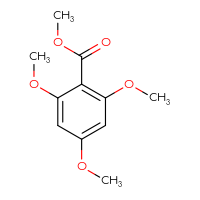 Chemical structure of methyl 2,4,6-trimethoxybenzoate - CSSB00009996369