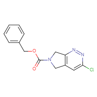 Chemical structure of benzyl 3-chloro-5H,6H,7H-pyrrolo[3,4-c]pyridazine-6-carboxylate - CSSB00010747795