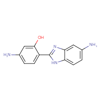 Chemical structure of 5-amino-2-(5-amino-1H-1,3-benzodiazol-2-yl)phenol - CSSB00132937690