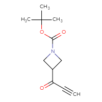 Chemical structure of tert-butyl 3-(prop-2-ynoyl)azetidine-1-carboxylate - CSSB00018090970