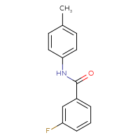 Chemical structure of 3-fluoro-N-(4-methylphenyl)benzamide - CSSB00027989112
