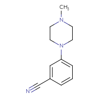 Chemical structure of 3-(4-methylpiperazin-1-yl)benzonitrile - CSSB00011934796