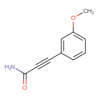 Chemical structure of 3-(3-methoxyphenyl)prop-2-ynamide - CSSB06385412806