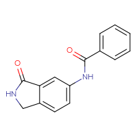 Chemical structure of N-(3-oxo-2,3-dihydro-1H-isoindol-5-yl)benzamide - CSSB00076750542