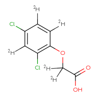 Chemical structure of 2-[2,4-dichloro(3,5,6-²H₃)phenoxy](²H₂)acetic acid - CSSB00160812784