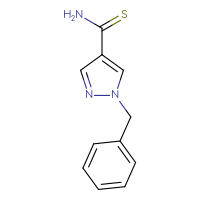 Chemical structure of 1-benzyl-1H-pyrazole-4-carbothioamide - CSSB00014996365