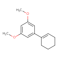 Chemical structure of 1-(cyclohex-1-en-1-yl)-3,5-dimethoxybenzene - CSSB01551058984