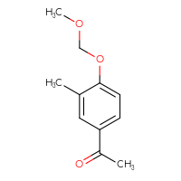 Chemical structure of 1-[4-(methoxymethoxy)-3-methylphenyl]ethan-1-one - CSSB00012722568