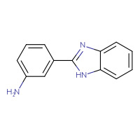 Chemical structure of 3-(1H-1,3-benzodiazol-2-yl)aniline - CSSB00000261312