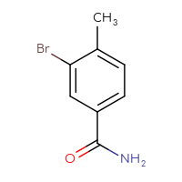 Chemical structure of 3-bromo-4-methylbenzamide - CSSB00000186401