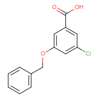 Chemical structure of 3-(benzyloxy)-5-chlorobenzoic acid - CSSB00050790880