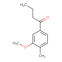 Chemical structure of 1-(3-methoxy-4-methylphenyl)butan-1-one - CSSB00013772021