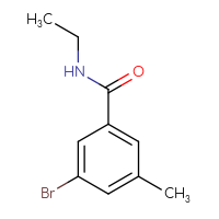 Chemical structure of 3-bromo-N-ethyl-5-methylbenzamide - CSSB00013420013