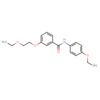 Chemical structure of 3-(2-ethoxyethoxy)-N-(4-ethoxyphenyl)benzamide - CSSB00121604435