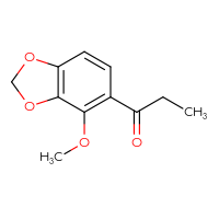 Chemical structure of 1-(4-methoxy-2H-1,3-benzodioxol-5-yl)propan-1-one - CSSB20879254167