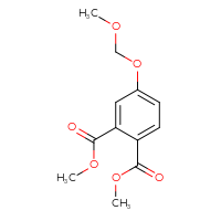 Chemical structure of 1,2-dimethyl 4-(methoxymethoxy)benzene-1,2-dicarboxylate - CSSB15055569012