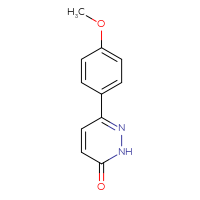 Chemical structure of 6-(4-methoxyphenyl)-2,3-dihydropyridazin-3-one - CSSB00000721691