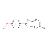 Chemical structure of 2-(4-methoxyphenyl)-1,3-benzothiazol-6-amine - CSSB00003675200