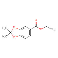 Chemical structure of ethyl 2,2-dimethyl-2H-1,3-benzodioxole-5-carboxylate - CSSB00035897959