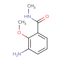 Chemical structure of 3-amino-2-methoxy-N-methylbenzamide - CSSB00012295603