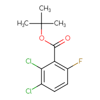Chemical structure of tert-butyl 2,3-dichloro-6-fluorobenzoate - CSSB14924169198