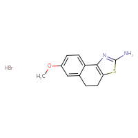 Chemical structure of 7-methoxy-4H,5H-naphtho[1,2-d][1,3]thiazol-2-amine hydrobromide - CSSB00000072624