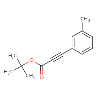 Chemical structure of tert-butyl 3-(3-methylphenyl)prop-2-ynoate - CSSB00102714875