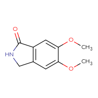 Chemical structure of 5,6-dimethoxy-2,3-dihydro-1H-isoindol-1-one - CSSB00000092607