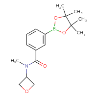 Chemical structure of N-methyl-N-(oxetan-3-yl)-3-(4,4,5,5-tetramethyl-1,3,2-dioxaborolan-2-yl)benzamide - CSSB02166475617