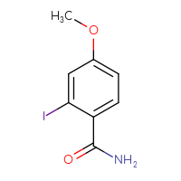 Chemical structure of 2-iodo-4-methoxybenzamide - CSSB00010075598