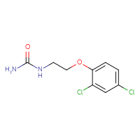 Chemical structure of [2-(2,4-dichlorophenoxy)ethyl]urea - CSSB00010229614