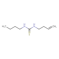 Chemical structure of 3-(but-3-en-1-yl)-1-butylthiourea - CSSB00113732109