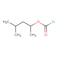 Chemical structure of 4-methylpentan-2-yl carbonochloridate - CSSB00000730594