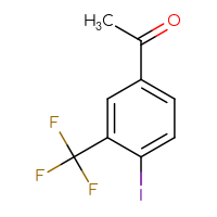 Chemical structure of 1-[4-iodo-3-(trifluoromethyl)phenyl]ethan-1-one - CSSB00011084182