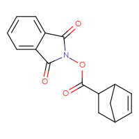 Chemical structure of 1,3-dioxo-2,3-dihydro-1H-isoindol-2-yl bicyclo[2.2.1]hept-5-ene-2-carboxylate - CSSB00116211445