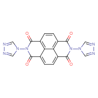 Chemical structure of 6,13-bis(4H-1,2,4-triazol-4-yl)-6,13-diazatetracyclo[6.6.2.0⁴,¹⁶.0¹¹,¹⁵]hexadeca-1,3,8(16),9,11(15)-pentaene-5,7,12,14-tetrone - CSSB20620527673