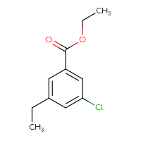 Chemical structure of ethyl 3-chloro-5-ethylbenzoate - CSSB00041584804