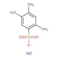 Chemical structure of sodium 5-amino-2,4-dimethylbenzene-1-sulfonate - CSSB00000043104