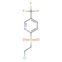 Chemical structure of 2-(2-chloroethanesulfonyl)-5-(trifluoromethyl)pyridine - CSSB00011218057