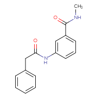 Chemical structure of N-methyl-3-(2-phenylacetamido)benzamide - CSSB00025879467
