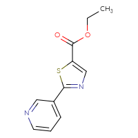 Chemical structure of ethyl 2-(pyridin-3-yl)-1,3-thiazole-5-carboxylate - CSSB00010178751