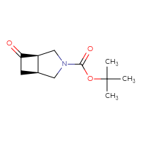 Chemical structure of tert-butyl (1S,5R)-6-oxo-3-azabicyclo[3.2.0]heptane-3-carboxylate - CSSB00015811130