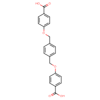 Chemical structure of 4-({4-[(4-carboxyphenoxy)methyl]phenyl}methoxy)benzoic acid - CSSB06359898053